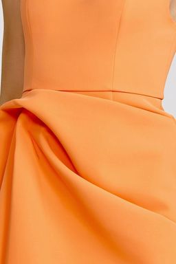 Acler - Clarke Dress - Papaya - Size 10 for rent on The Volte - image 2