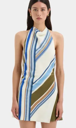 Sir The Label Thistle Halter Mini Dress Multi Size 1 / Aus 8 for rent on The Volte - image 4