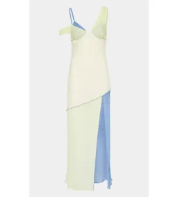 Sir the Label Thames Splice Midi Dress Ecru Multi Size AU 10 for rent on The Volte - image 4