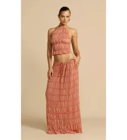 Arcina Ori Juliette Halter And Skirt Set Peach Size M / AU 10 for rent on The Volte - image 1