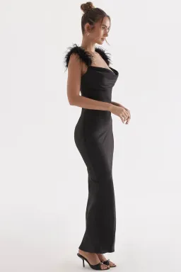 House of CB Tabitha Maxi Dress Black Size AU 6 for rent on The Volte - image 2