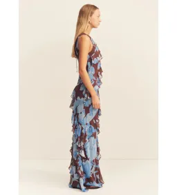 Shona Joy Olson Ruffle Maxi Dress Arcadian Floral Size 10 for rent on The Volte - image 2