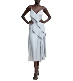 Acler Queensbridge Dress Silver Size 12 for rent on The Volte - image 1