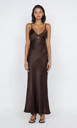 Bec & Bridge Cedar Maxi Dress Brown Size 4 for rent on The Volte - image 1