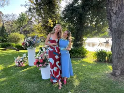 Rachel Gilbert Elias Midi Dress Blue Size M / Aus 10 for rent on The Volte - image 4