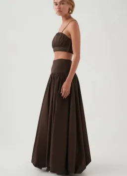 AJE Havana Set in Chocolate Size AU 8 for rent on The Volte - image 3