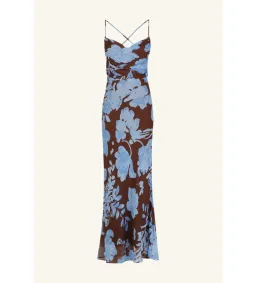 Shona Joy Olson Lace Back Bias Maxi Dress in Arcadian Floral Size AU 10 for rent on The Volte - image 5