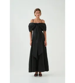 Aje Scarlett Gown Black Size AU 16  for rent on The Volte - image 1