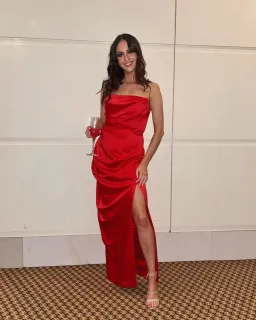 House of CB Adrienne Maxi Dress Red Size M/AU 10 for rent on The Volte - image 5