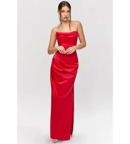 House of CB Adrienne Maxi Dress Red Size M/AU 10 for rent on The Volte - image 1
