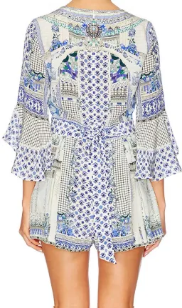 Camilla Salvador Summer Low V Neck Playsuit Print Size 10 for rent on The Volte - image 3