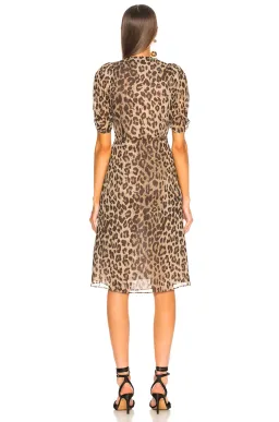 Nicholas Tea Dress Leopard Print Size 6 for rent on The Volte - image 2