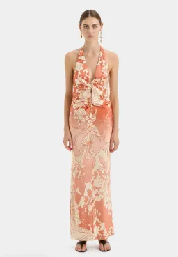 SIR Como Twist Maxi Dress Paradiso Print Size 10 for rent on The Volte - image 1