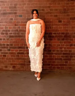 Eliya the Label Paulina Midi Dress White Size AU 14 for rent on The Volte - image 1