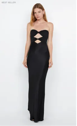 Bec & Bridge Halle Strapless Dress Maxi Black Size AU 8 for rent on The Volte - image 1