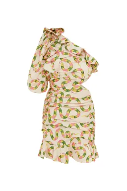 Alemais Seeker One Shoulder Mini Dress Size AU 6 for rent on The Volte - image 5