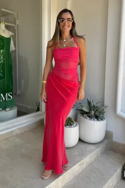 Benni Gina Maxi Dress Watermelon Size 6 for rent on The Volte - image 1