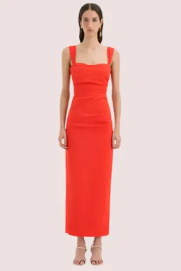 SIR The Label Dahlia Gown Orange Size 8 for rent on The Volte - image 1