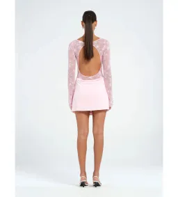 Benni Oskar Mini Dress in Baby Pink Size AU 10 for rent on The Volte - image 3