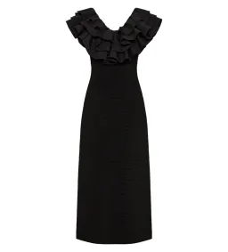 AJE Transcendent Ruffle Midi Dress AU 6 XS for rent on The Volte - image 6