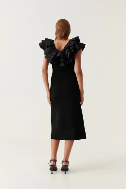 AJE Transcendent Ruffle Midi Dress AU 6 XS for rent on The Volte - image 4
