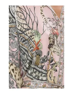 Camilla Collared Button Through Midi Dress Cave of Wonders Size XL / AU 14 for rent on The Volte - image 5