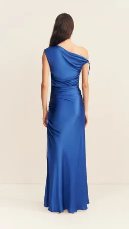 Shona Joy - Tatum Gathered Maxi Dress In Ultramarine - Size 10 for rent on The Volte - image 4