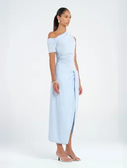 BENNI Cleo One Shoulder Maxi Dress Blue Size AU 10 for rent on The Volte - image 2