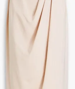Shona Joy Strapless Draped Satin Maxi Dress Blush Size 16 for rent on The Volte - image 4