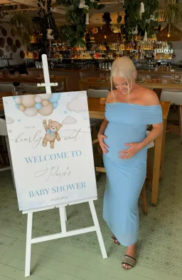 Kookai Bolt Off Shoulder Midi Dress Blue Size 8 for rent on The Volte - image 3