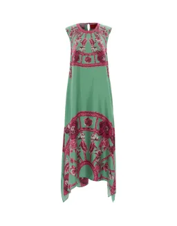 La DoubleJ Zodiac Placee Acquamarine in Silk Twill San Carlo Dress AU 10 for rent on The Volte - image 4