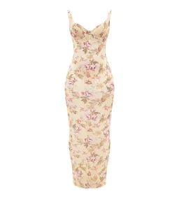 House of CB Robina Honeyflower Sheer Maxi Dress Print Size XS/AU 6 for rent on The Volte - image 6