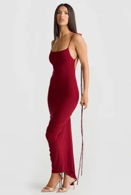 Melani Azari Dress Wine Maxi Size AU 6 for rent on The Volte - image 1