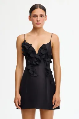 Acler Bilston Mini Dress Black Size 14 for rent on The Volte - image 1