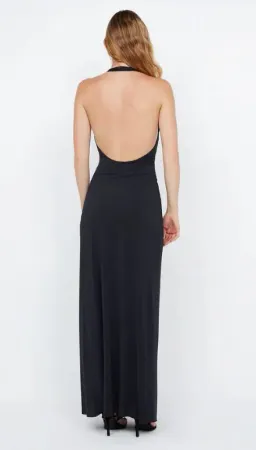 Bec and Bridge Tillie Drape Maxi Dress Black Size 6 for rent on The Volte - image 4