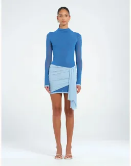 Benni Kingsley Mini Dress  Blue Size 10 for rent on The Volte - image 1