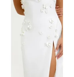 Lexi Blanca Dress Ivory Size AU 10  for rent on The Volte - image 3
