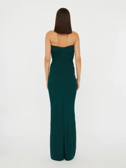 Christopher Esber Bezel Quartz Disconnect Dress Evergreen Size 6  for rent on The Volte - image 2