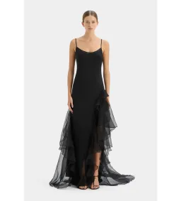 Sir The Label Sage Flounce Gown Black Size 1 / AU 8 for rent on The Volte - image 1