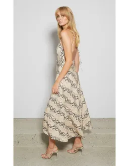 Franco Midi Dress in Snakeskin print in Size AU 10  for rent on The Volte - image 2