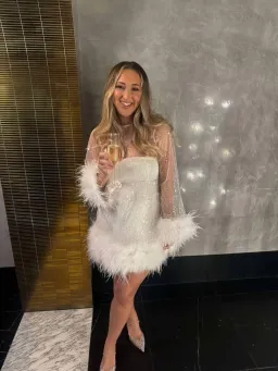 Mode & Affaire GiGi Feather Dress for rent on The Volte - image 1