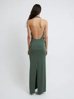 Christopher Esber Tailored Slope Halter Dress Green Size AU 8 for rent on The Volte - image 3