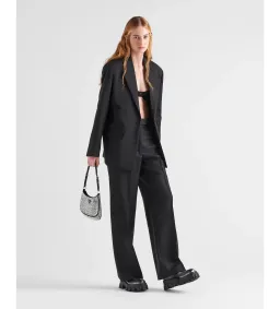 Prada Cleo Satin Bag With Crystals Silver for rent on The Volte - image 7