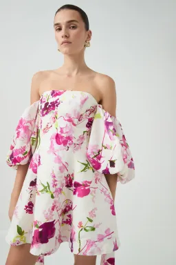 Aje Incarnation Mini Dress Fresh Flora Size 14 for rent on The Volte - image 1