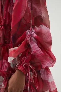 Aje Flora Mini Dress Red Size 8 for rent on The Volte - image 4