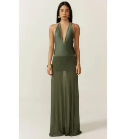 Ance Gria Vecchio Set Maxi Olive swimsuit Size S / AU 8 for rent on The Volte - image 1