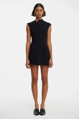 Acler Warfield Mini Dress Black Size 10 for rent on The Volte - image 1