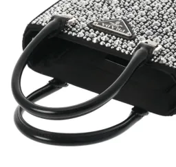 Prada Crystal Mini Tote Bag Black for rent on The Volte - image 3
