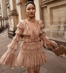 Alice McCall Calypso Mini Dress Blush Size AU 8  for rent on The Volte - image 3