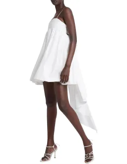 Aje Catina Bow Back Mini Dress Ivory White Size 10 for rent on The Volte - image 5